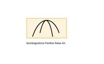 dwt aufblasbares Zelt Pavillon Relax Air, 350 x 350 x 225 cm, (1 tlg)