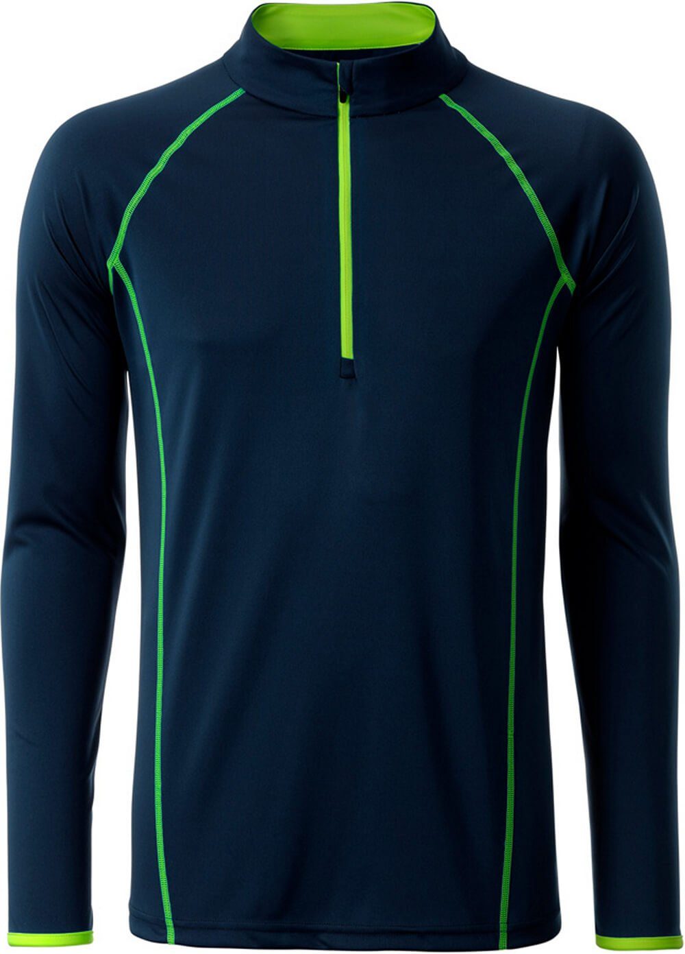 Daiber Funktionsshirt James & Nicholson JN 498 Herren Langarm Funktions-Shirt schnell trocknend