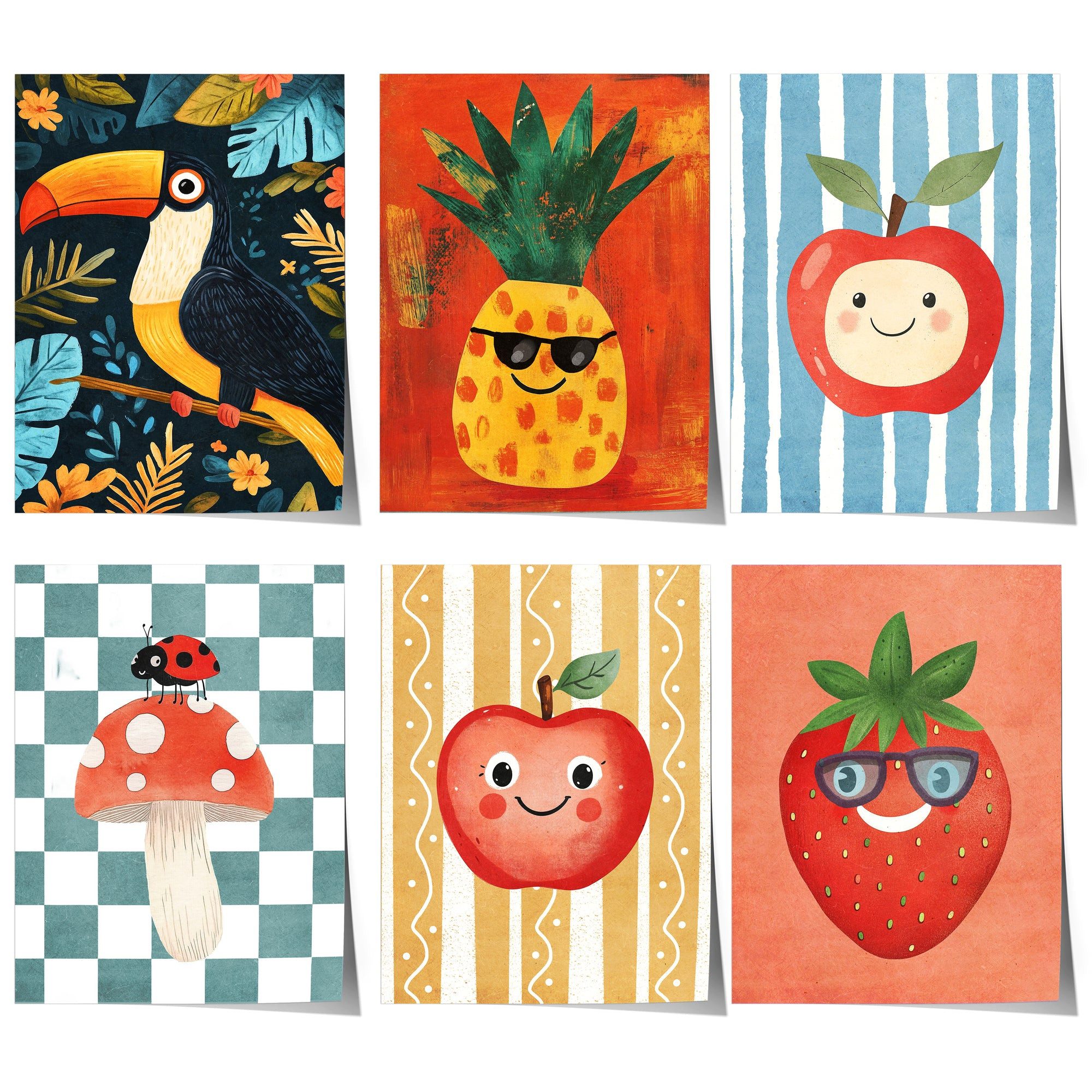JUSTGOODMOOD Poster Obst & Tiere, D günstig online kaufen
