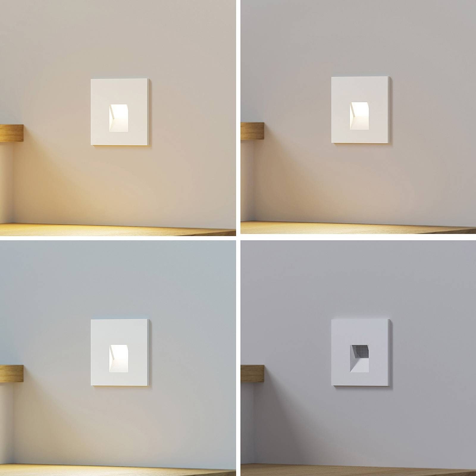 Arcchio Wandleuchte Vexi, Nicht enthalten, LED 2,8 W gesamt, Farbwechsel warmweiß / tageslicht