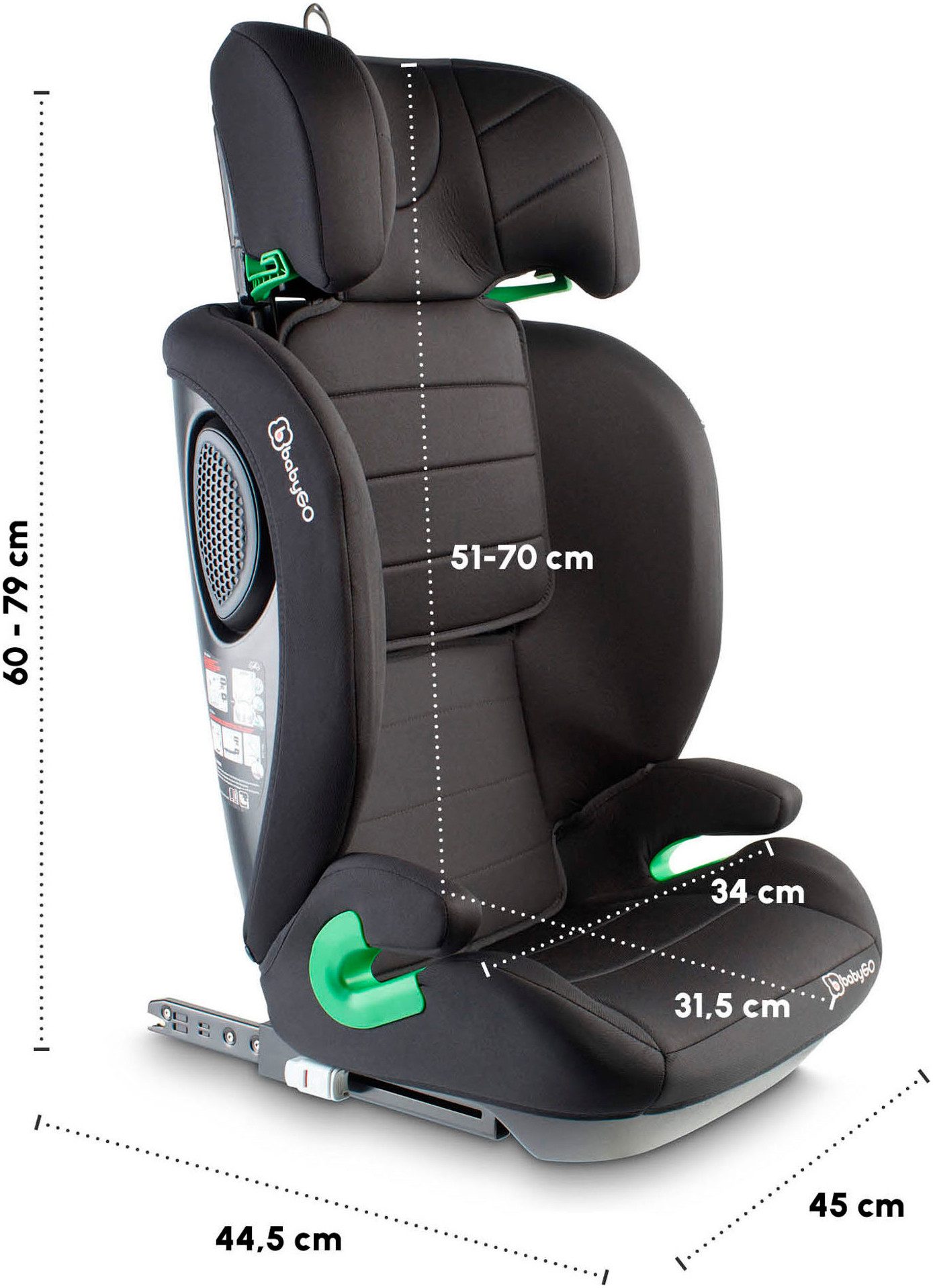 BabyGo Autokindersitz SafeChild 2, ab: 100 cm, bis: 150 cm