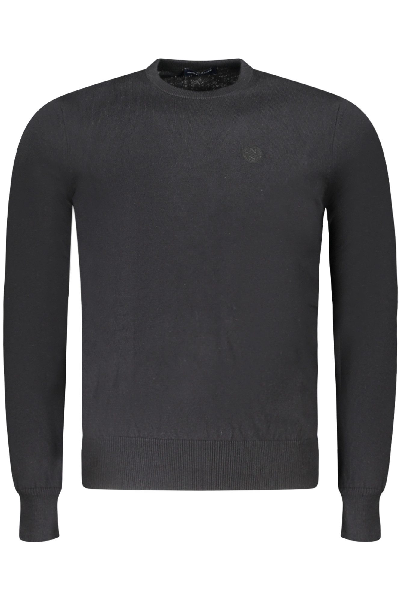 North Sails Strickpullover Herren Langarmpullover schwarz – Nachhaltig mit Logo und Stickerei