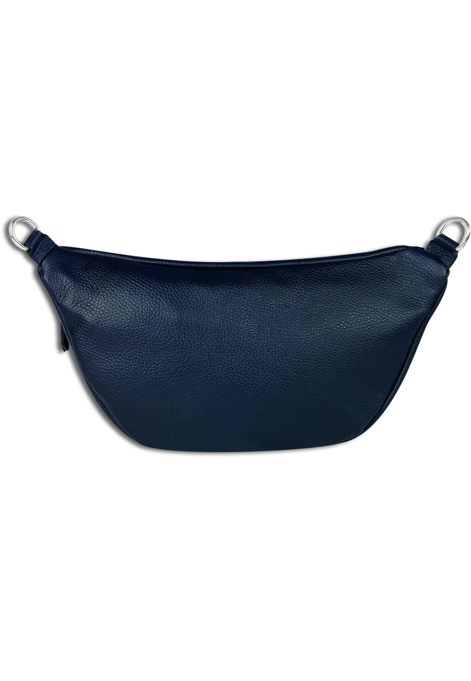 Toscanto Gürteltasche Toscanto dunkelblaufarbene Gürteltasche (Gürteltasche), Damen Gürteltasche Echtes Leder, dunkelblau