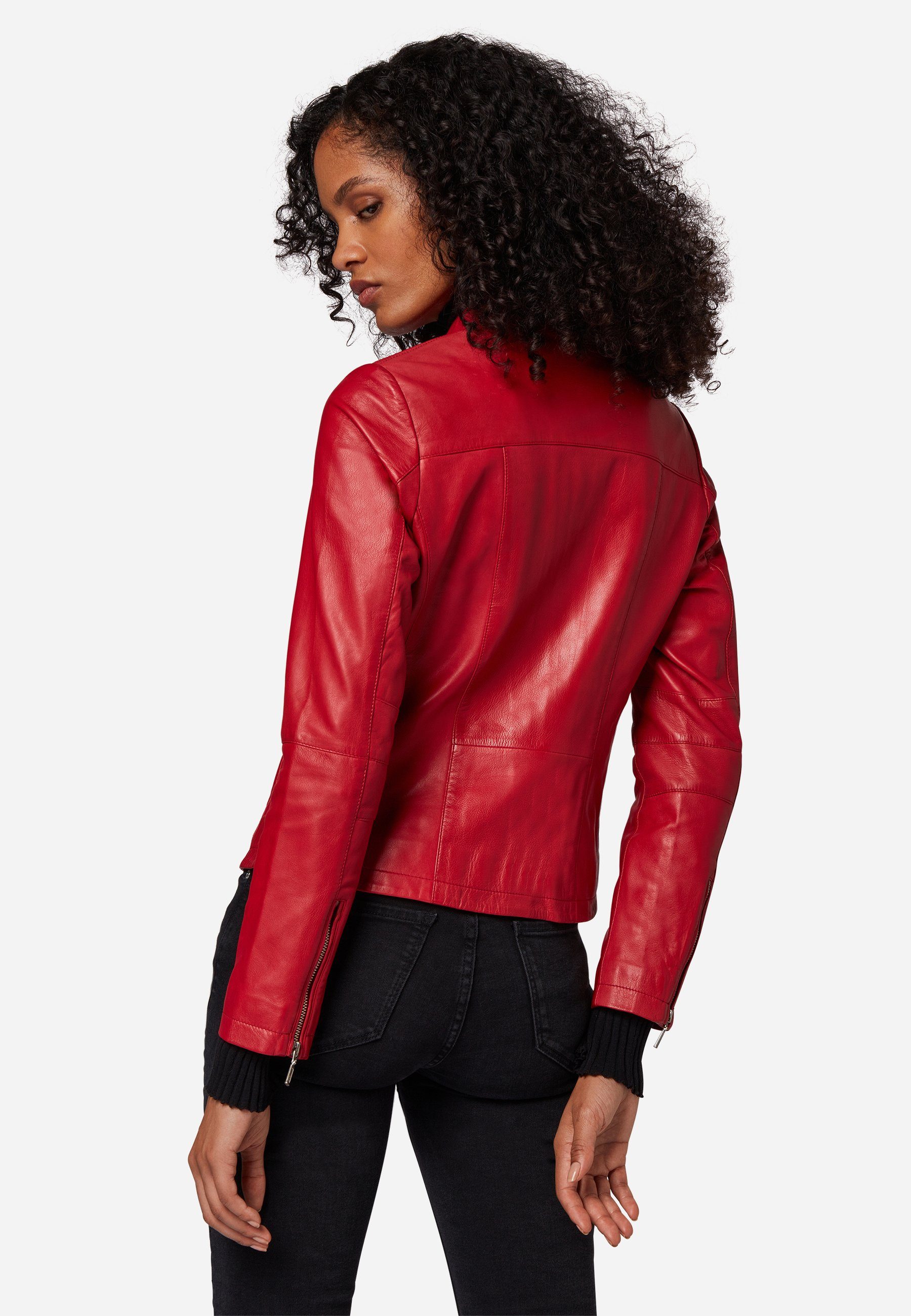 RICANO Lederjacke Abigale Lederjacke aus butterweichem Lamm leder