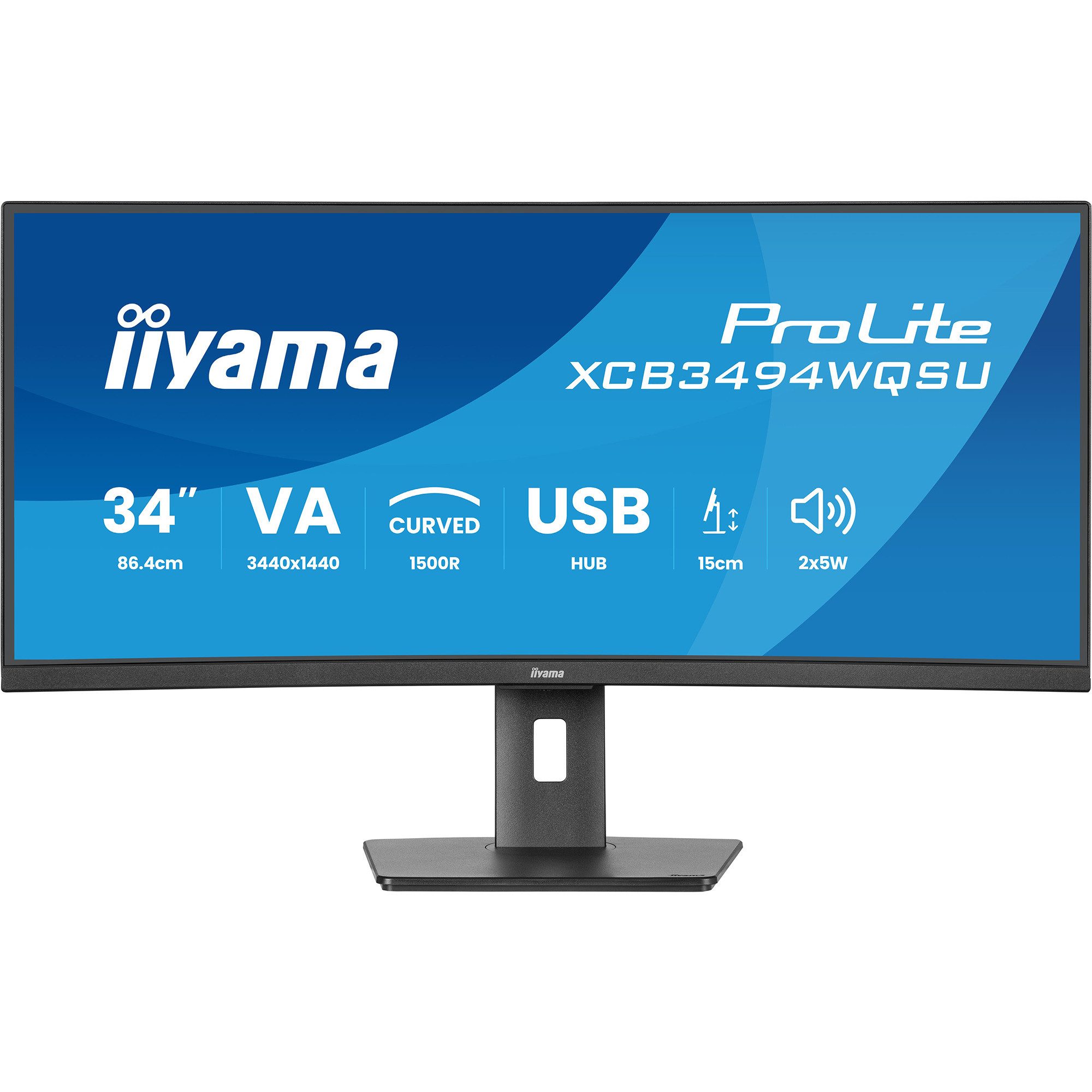 Iiyama iiyama ProLite XCB3494WQSU-B1, LED-Monitor, (WQHD, TFT-Monitor (3440 x 1440 px)