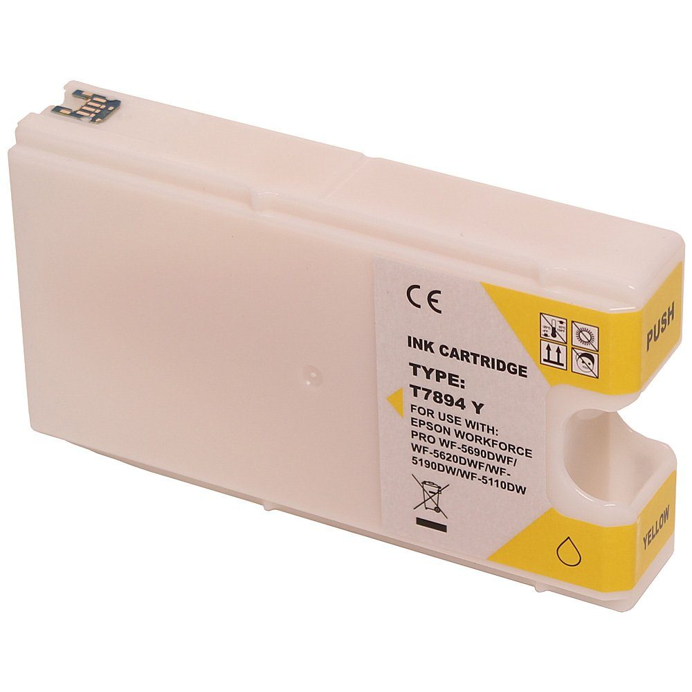 ABC Tintenpatrone (Kompatible Druckerpatrone für Epson T7894 78XXL Gelb Workforce, ABC)