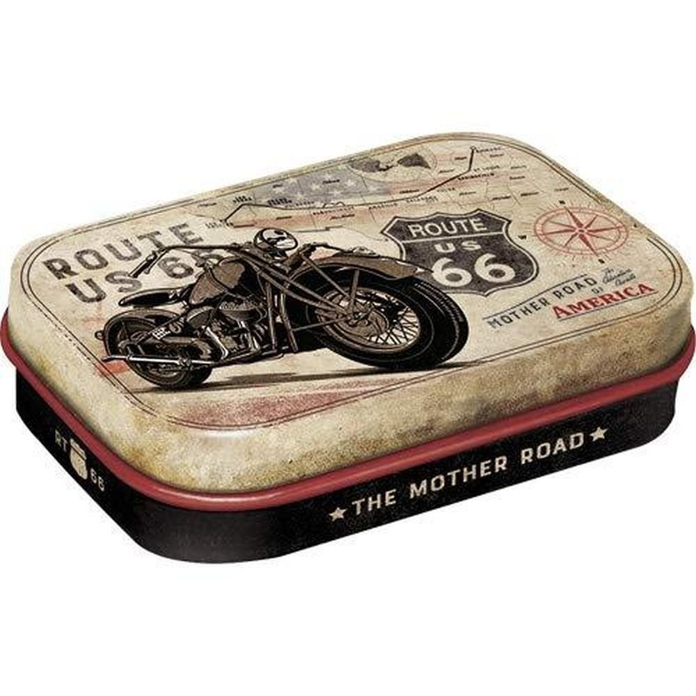 Nostalgic-Art Pillendose Pillendose - US Highways - Route 66 Bike Map