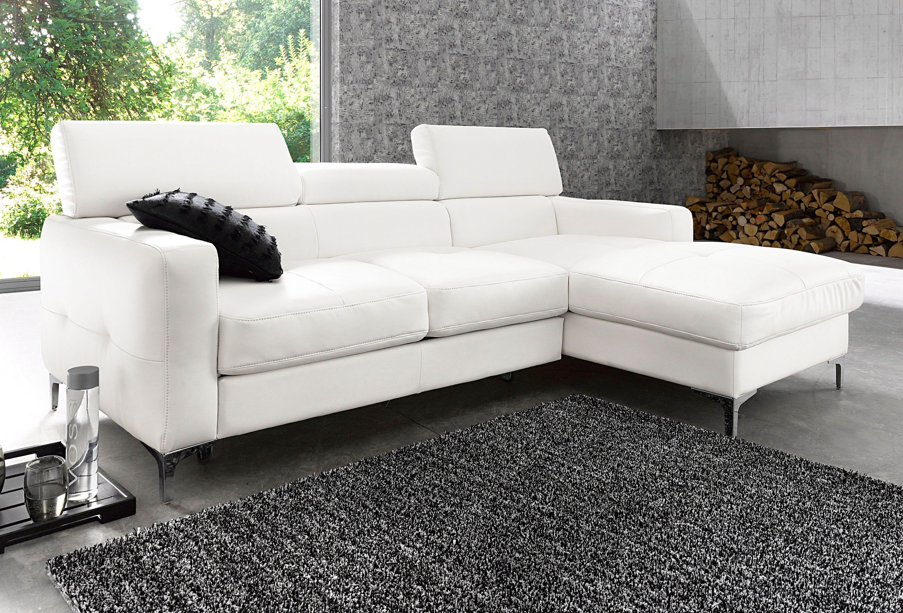 COTTA Ecksofa Sammy L-Form, mit Kopfteilverstellung, günstig online kaufen