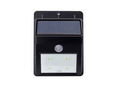REV Außen-Wandleuchte, Bewegungsmelder, LED fest integriert, Tageslichtweiß, Solarleuchte LED Treppenbeleuchtung mit Bewegungsmelder, Solarlicht