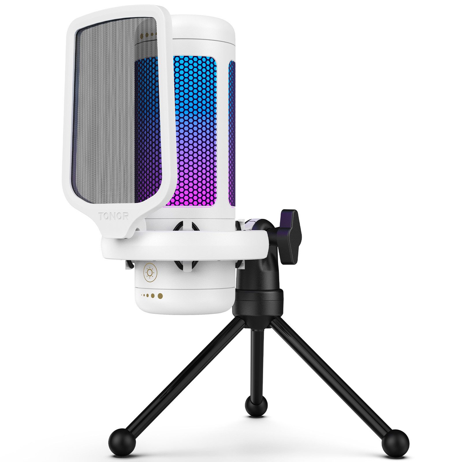 TONOR Mikrofon Gaming Mikrofon PC,Kondensatormikro mit RGB-Modi
