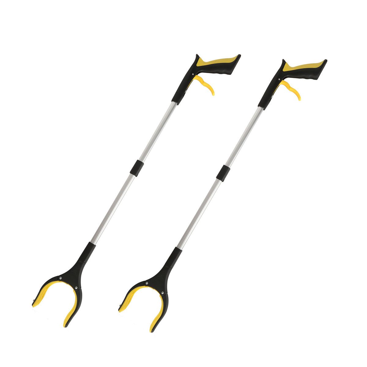 FELIXLEO Greifarm 2er-Pack 80cm Greifzange für Senioren mit 360° Drehkopf rutschfest., 2-tlg.