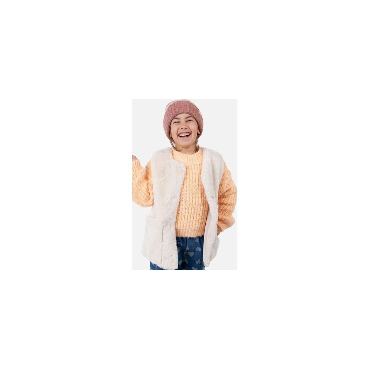 Barts Beanie Leonari Beanie Weiche, dehnbare Mädchenmütze mit Winterprint, 58% recyceltes