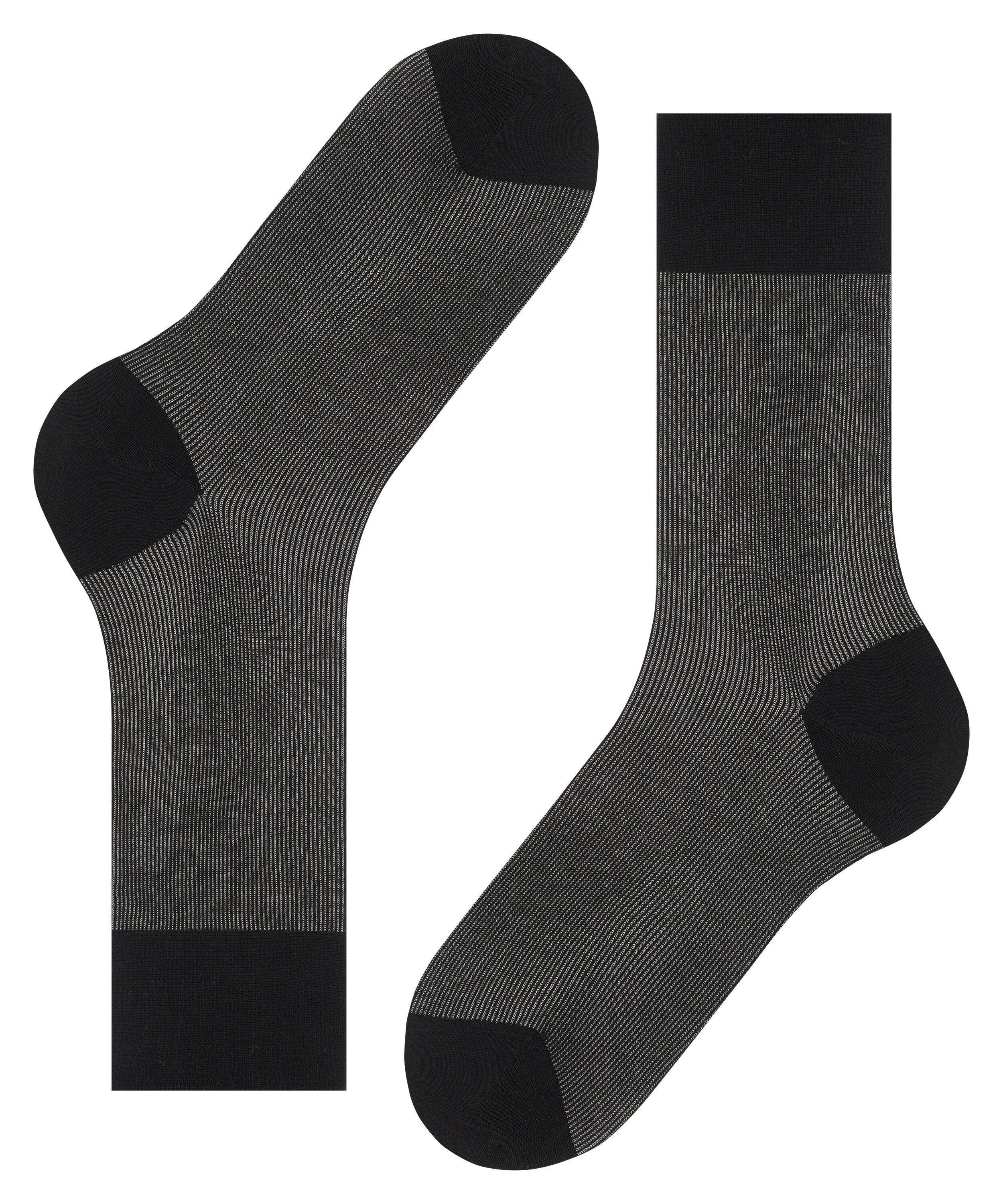 FALKE Socken Fine Shadow Socken mit feiner Rippstruktur (1-Paar) mit feiner Rippstruktur