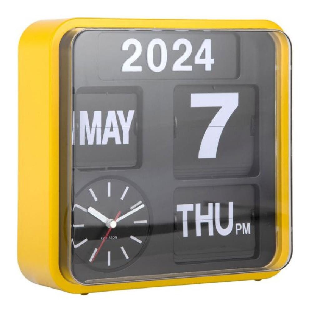 Karlsson Uhr Wanduhr Flip Mini Yellow
