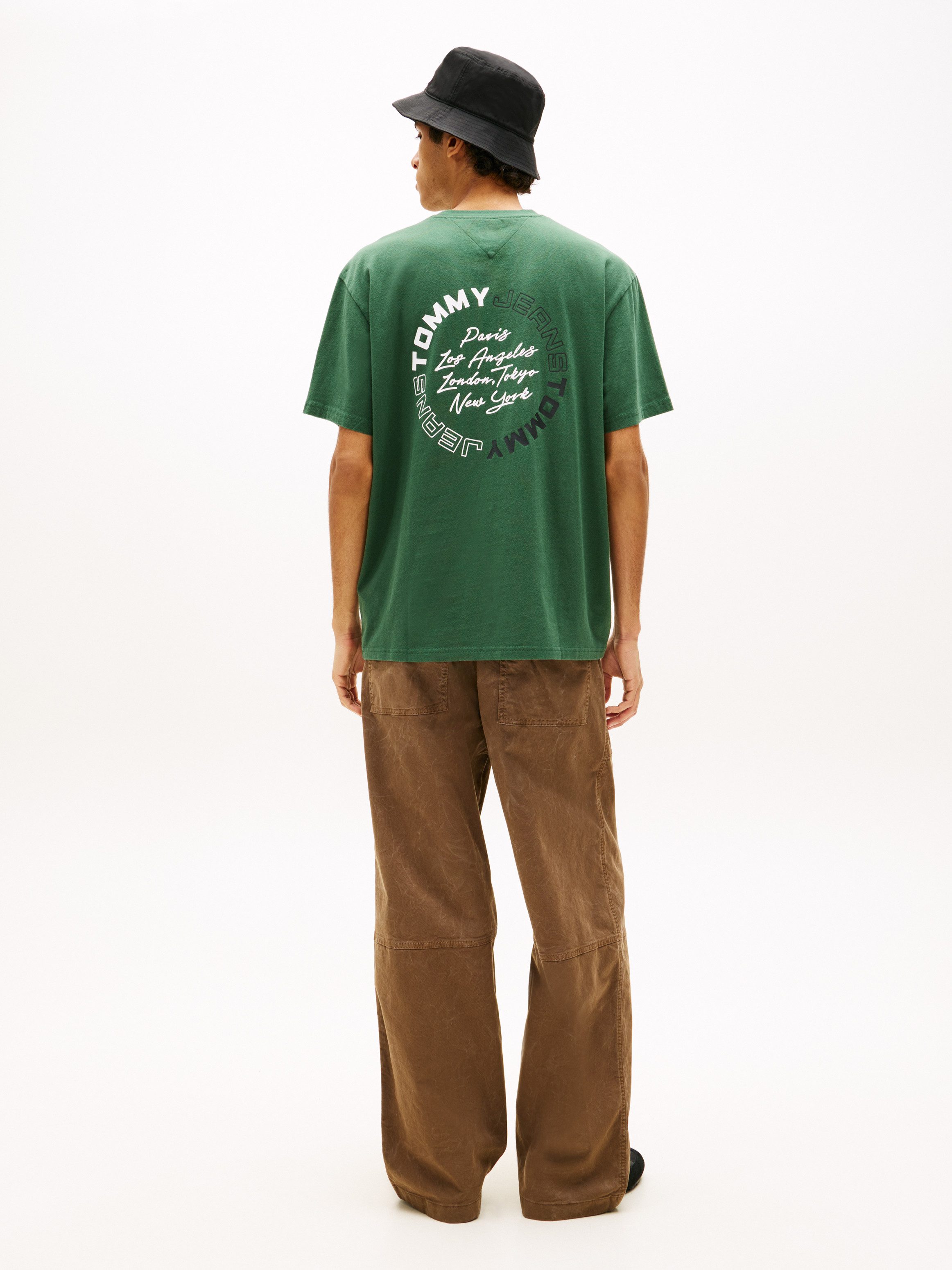 Tommy Jeans T-Shirt TJM RELAXED SIGN CIRCLE mit Markenprint, Rundhals – Bild 5 von 5