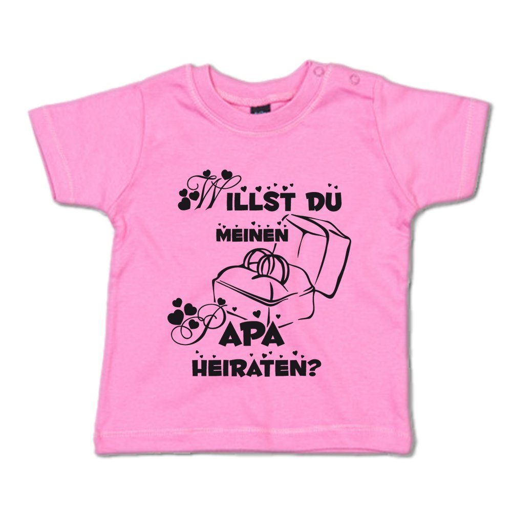 G-graphics T-Shirt Willst Du meinen Papa heiraten? Baby T-Shirt mit Spruch als Heiratsantrag