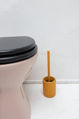TOM TAILOR HOME WC-Garnitur Mustard Toilettenbürste Stehend Bad Accessoires, Badezimmer, Gäste-WC, (1-tlg., 1x WC-Garnitur mit Bürste), Hochwertiges Polyresin
