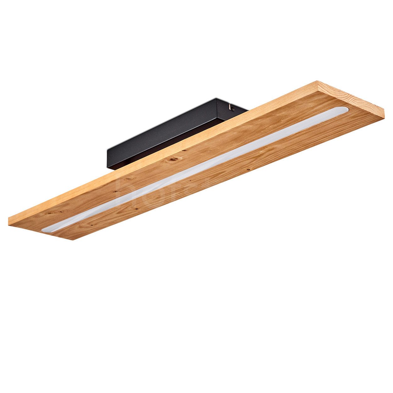 hofstein Deckenleuchte »Volano« dimmbare Deckenlampe aus Metall/Holz günstig online kaufen