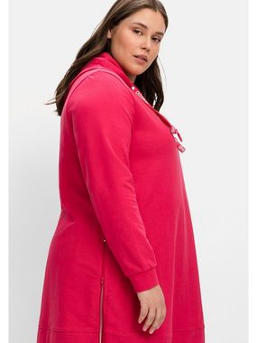 Sheego Sweatshirt Große Größen mit seitlichen Zippern