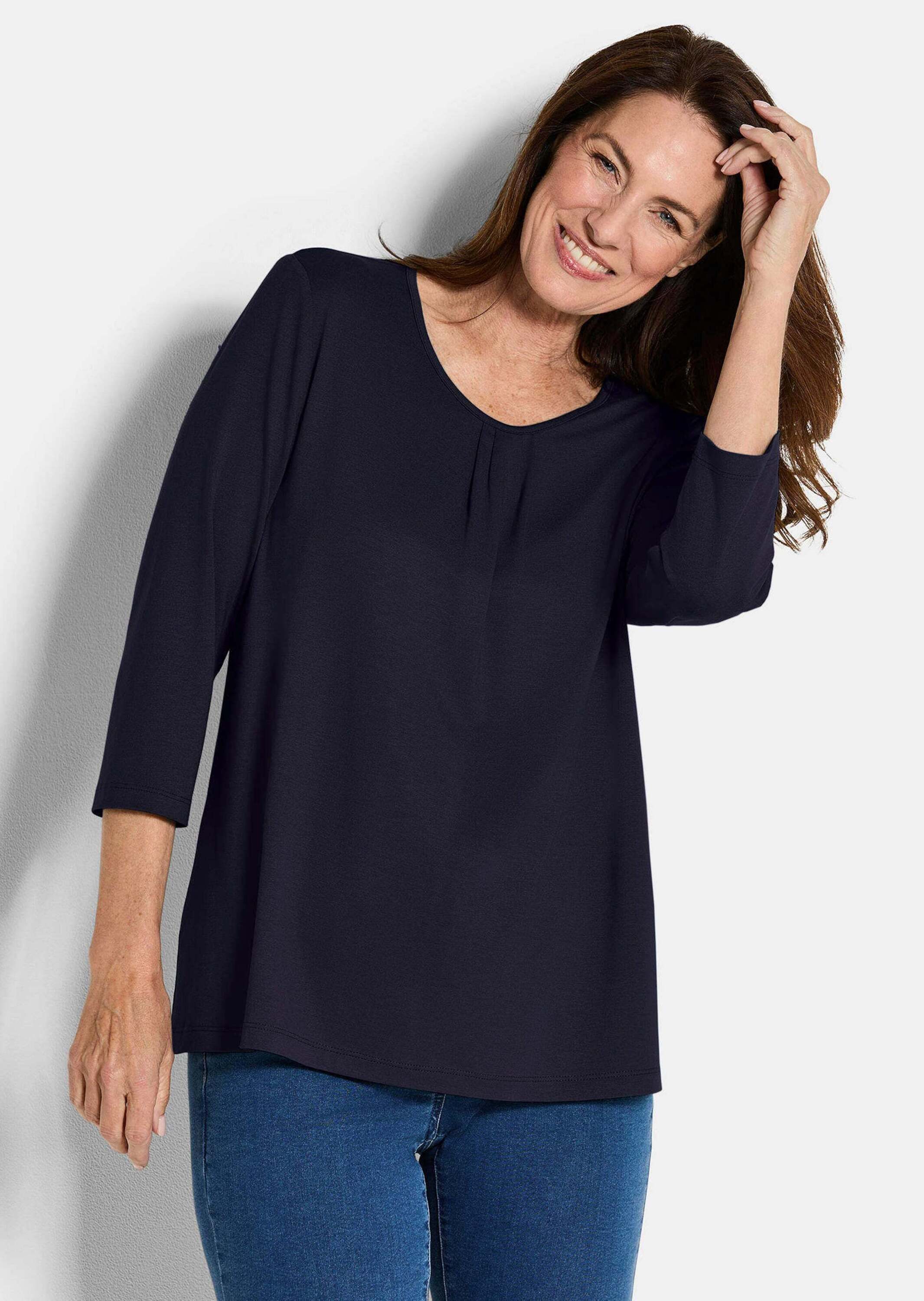 GOLDNER T-Shirt Feminines Shirt aus Viskose-Jersey günstig online kaufen