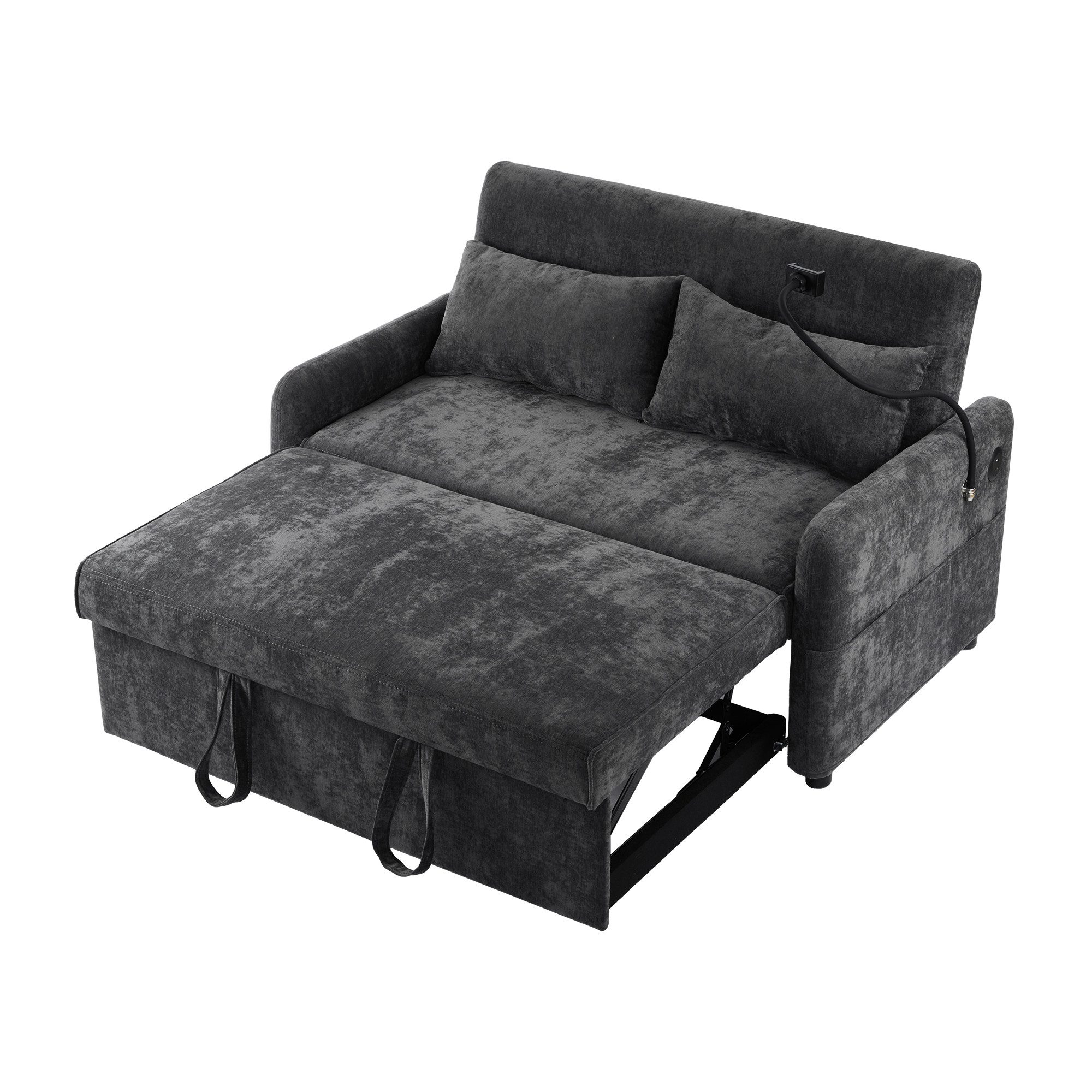 KLAM HOME Schlafsofa modernes Doppel-Klappschlafsofa Bettsofa günstig online kaufen