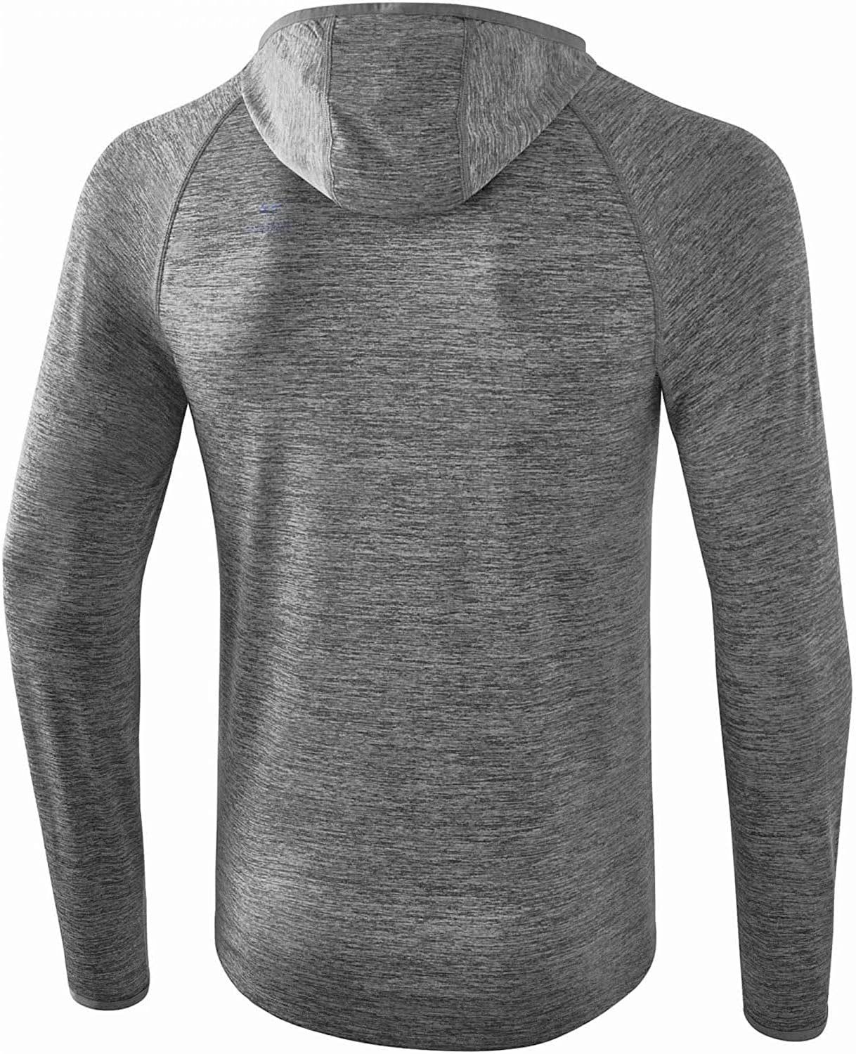 Erima Trainingsshirt Longsleeve Melange Atmungsaktiv,mit Kapuze
