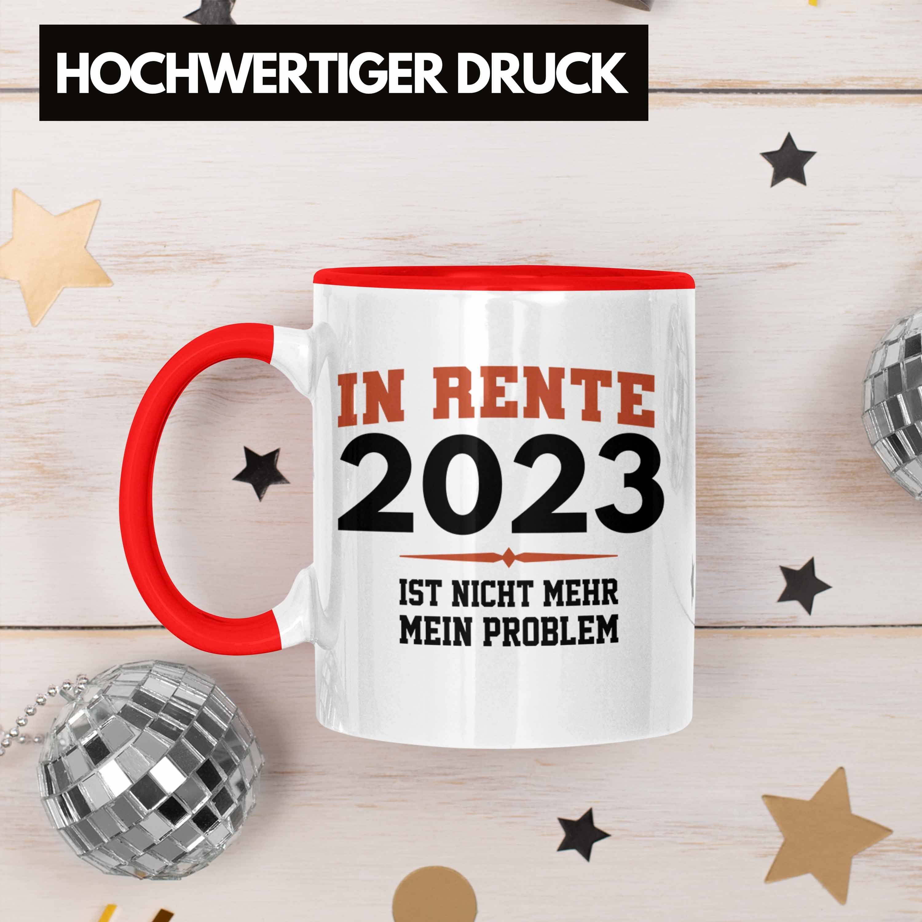 Renter Rot Ruhestand Tasse 2023 Trendation Tasse - Trendation Geschenk Rente