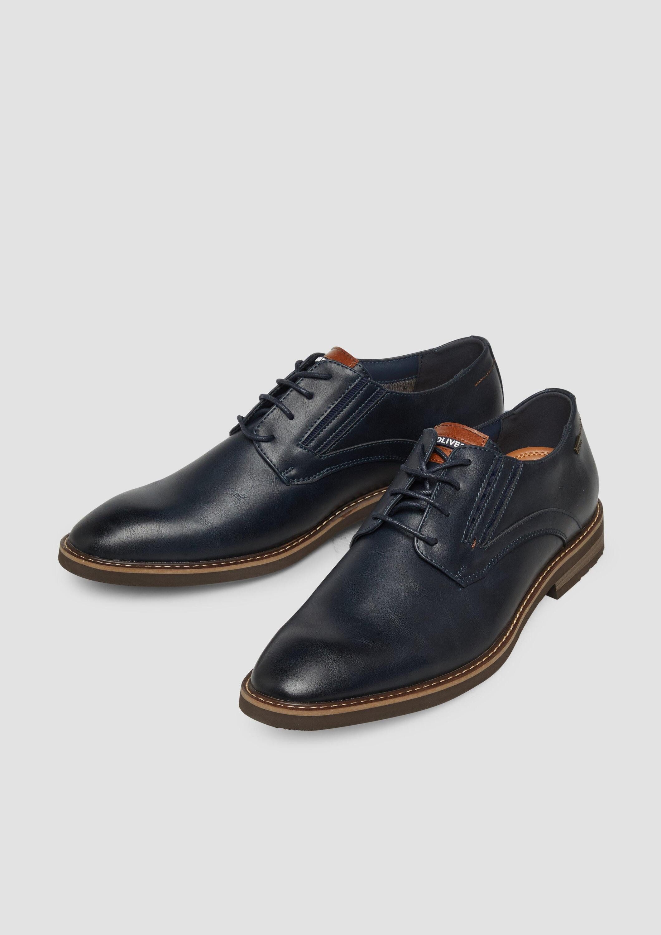 s.Oliver Schnürer Schnürschuh Elegante Schnürer in Leder-Optik