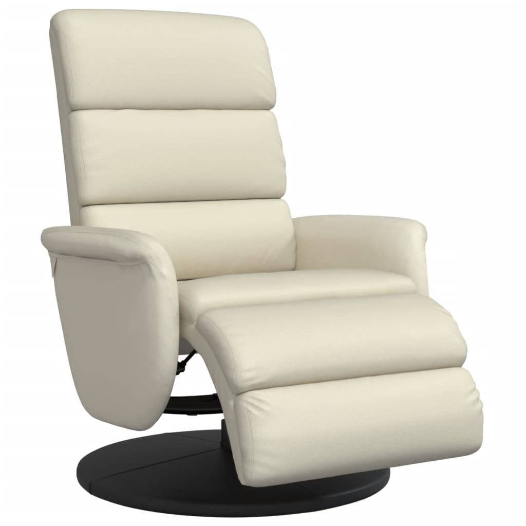 vidaXL Sessel Relaxsessel mit Fußteil Creme günstig online kaufen