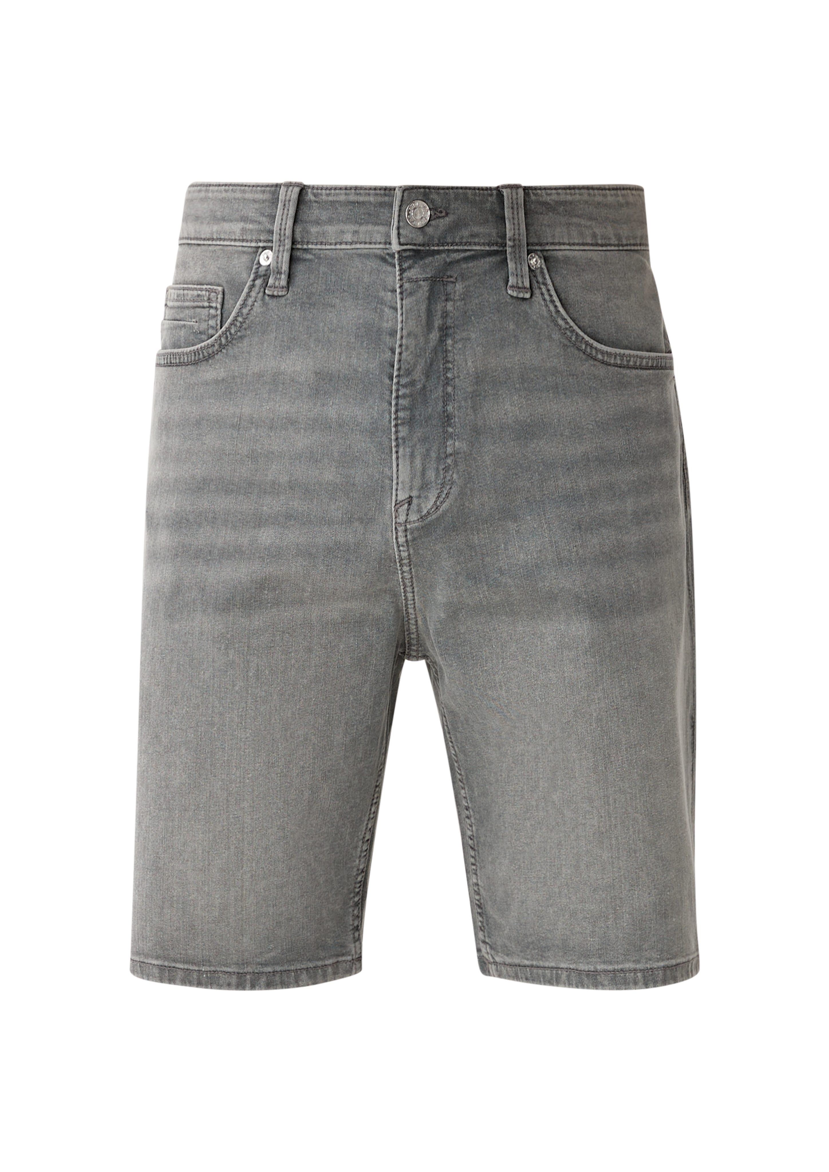 Slim / Rise Keith Mid s.Oliver Leg Fit steingrau Waschung Straight / Jeansshorts / Jeans