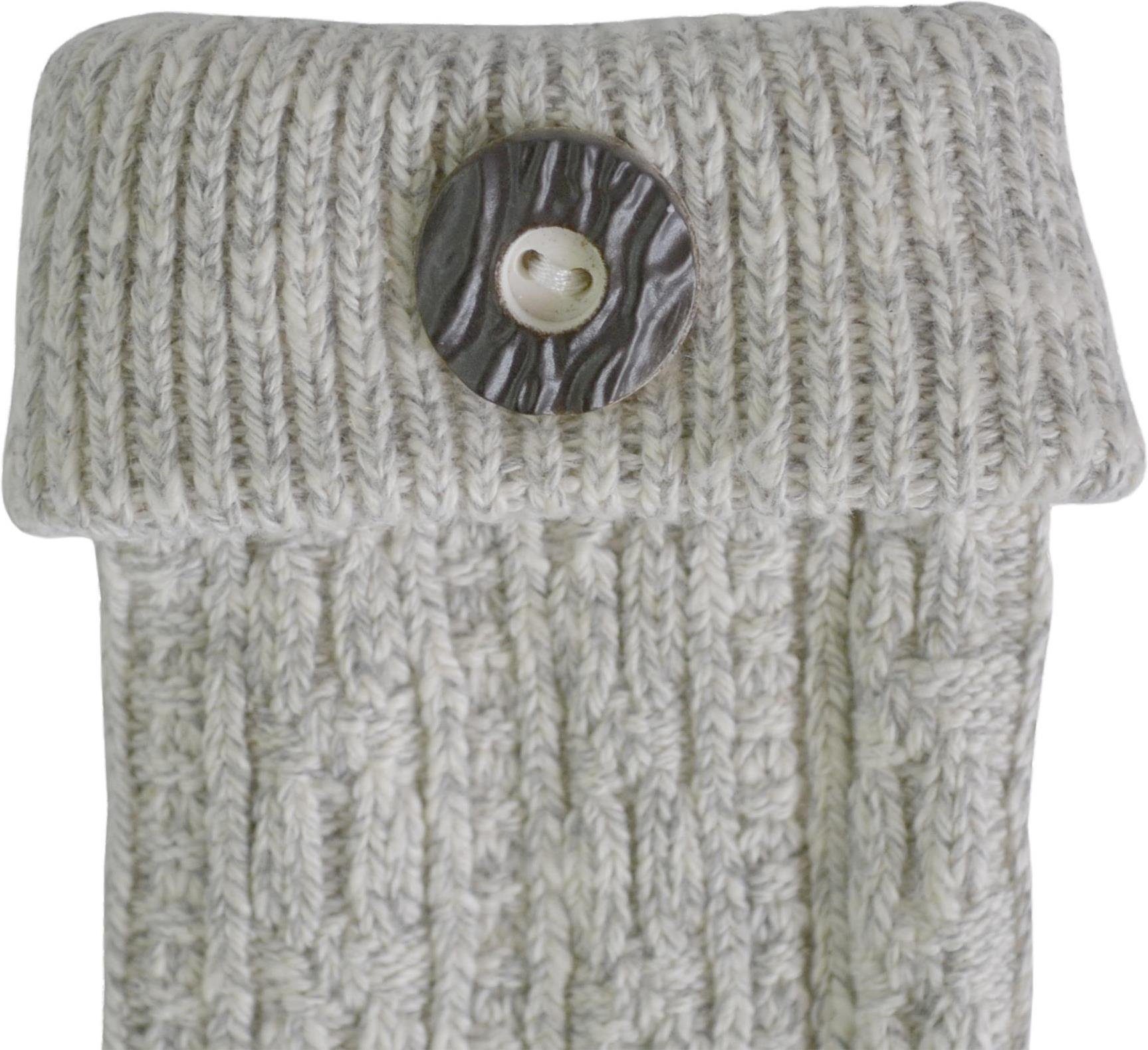 normani Trachtensocken Trachtensocken mit Knopf (1 Paar) Traditionelles Zopfmuster