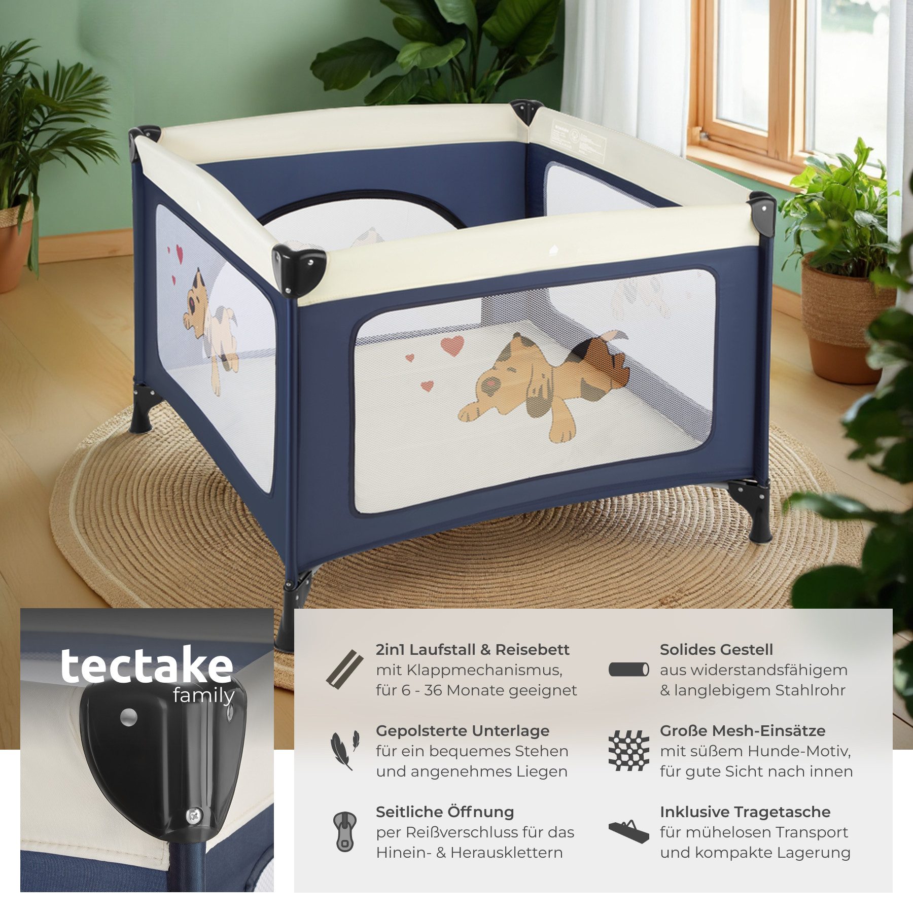 tectake Freigehege Baby Laufstall, stabil und günstig online kaufen