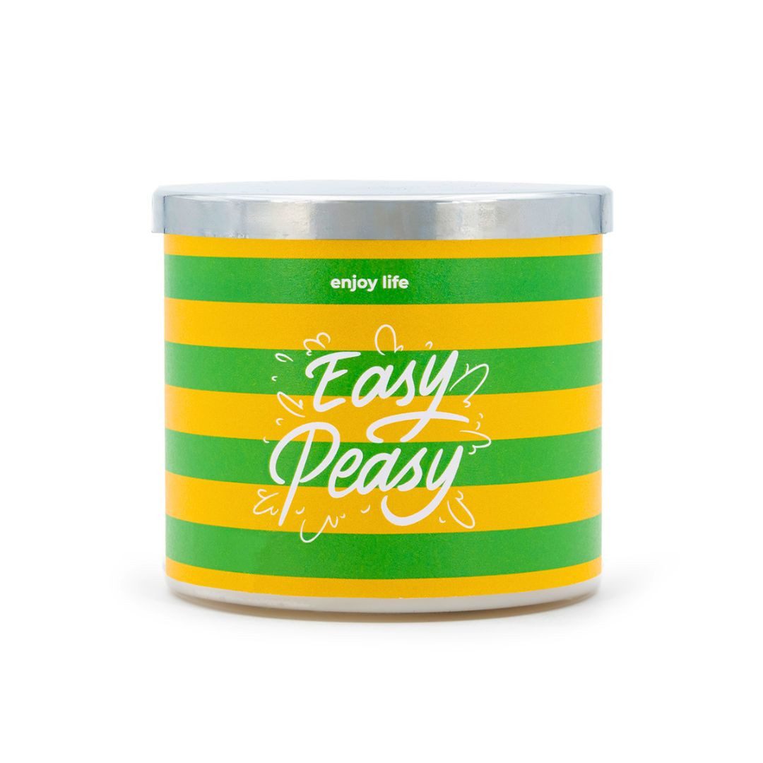 suebidou Duftkerze Enjoy Life Candle Elegantes, Kerzenglas mit originellem Design, nachhaltig, kreativ, 3-Docht