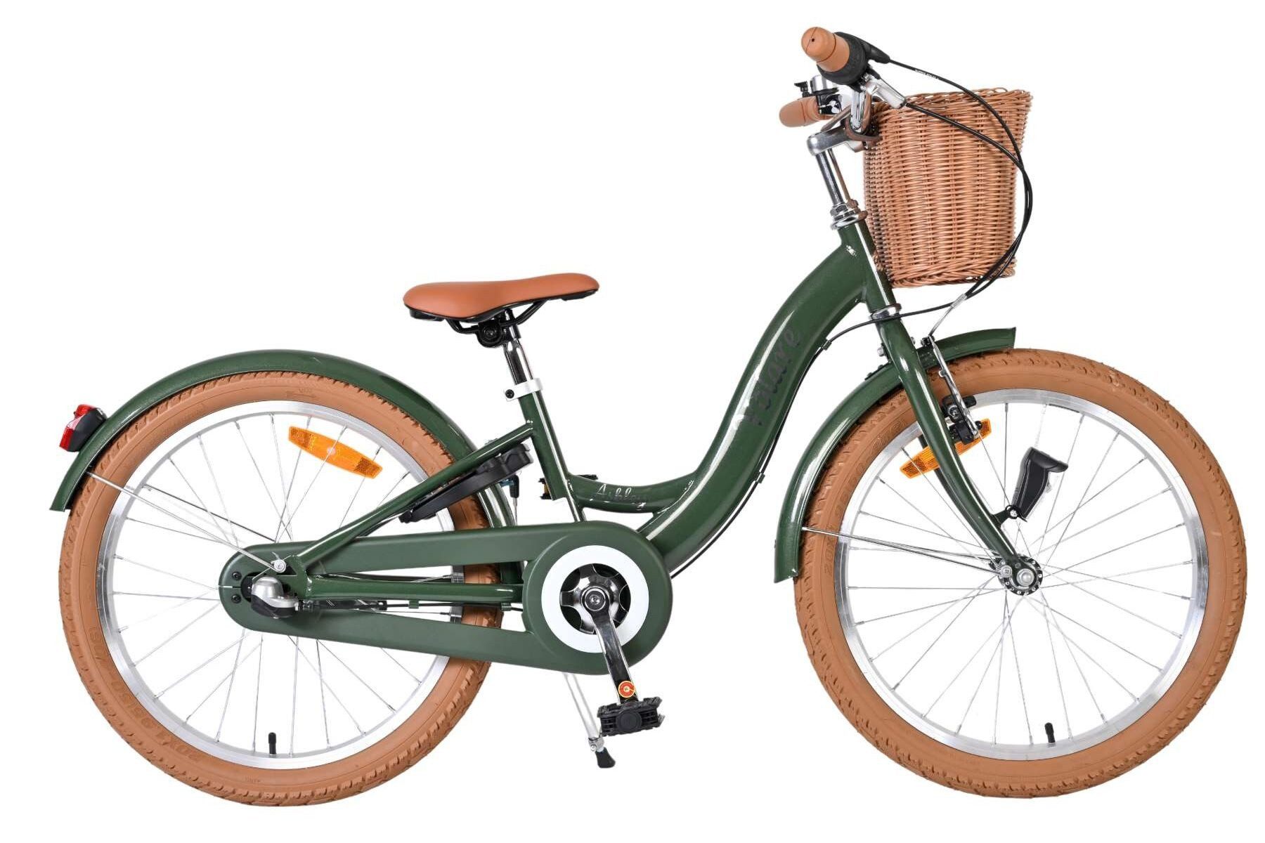 Volare Kinderfahrrad Ashley 20 Zoll Mädchenfahrrad Grün mit Shimano Nexus 3 Gangschaltung