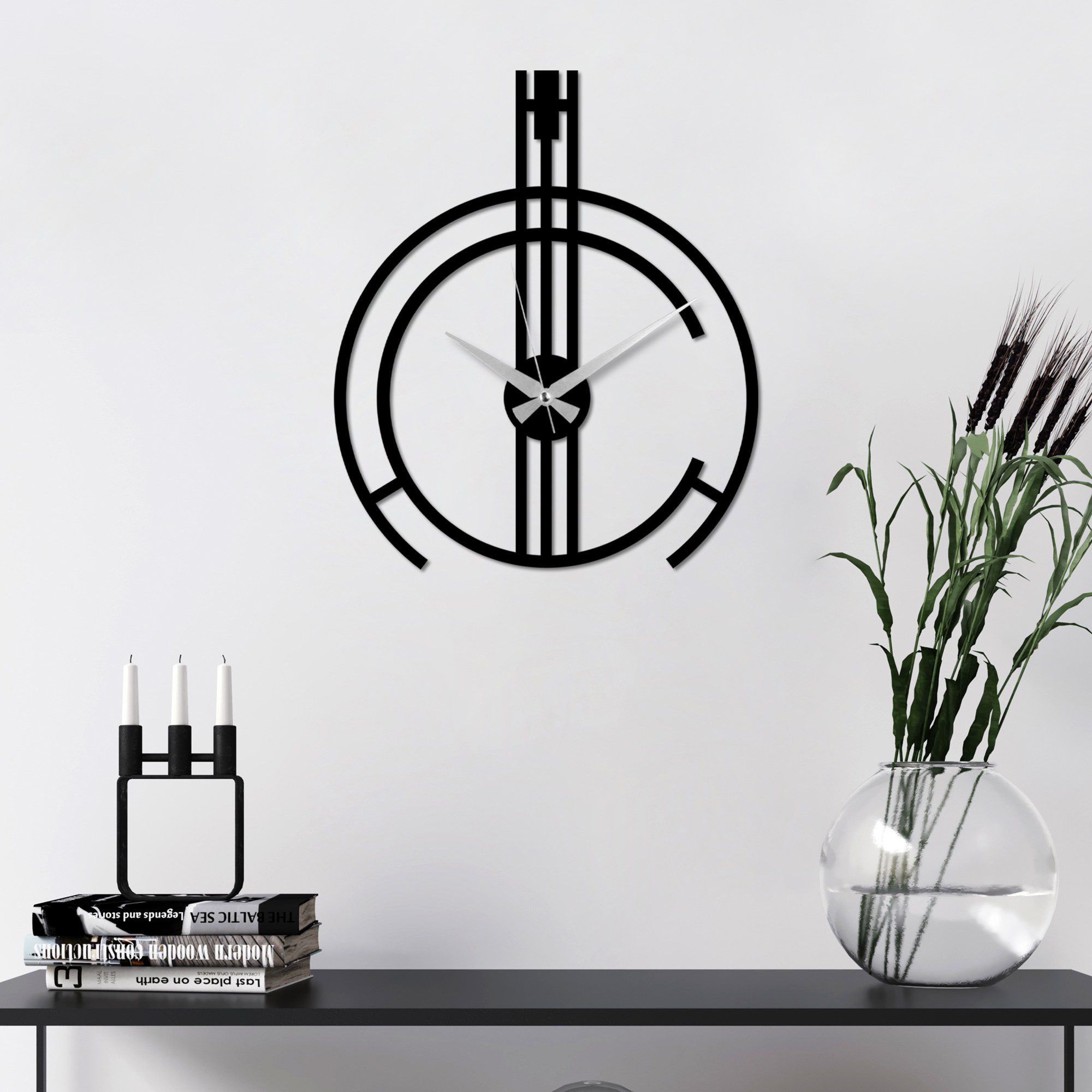 Wallity Wanduhr 100% METAL (Thickness: 1,5 mm), 49 x 38 cm L2453 günstig online kaufen