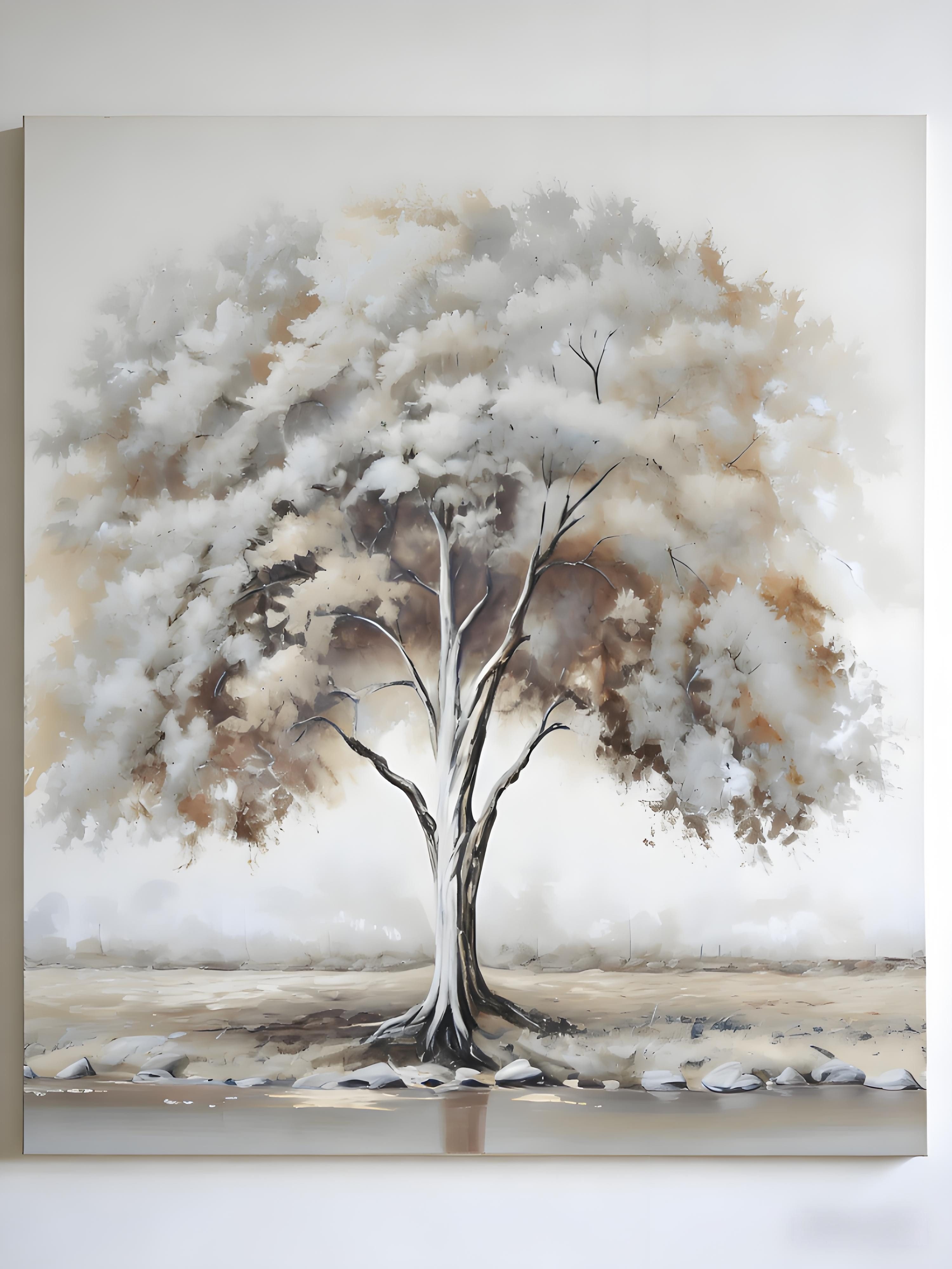 Luckice Bild mit Rahmen Wandbilder 30x40 cm Wohnzimmer Wanddeko Schlafzimmer, (Zimmerdeko Wandgemälde Zimmer Deko auf Wand Dekoration Wall Art Aquarell - Blumen - Kunst - Modern Wohnzimmer Aesthetic Room Decor Deko Zimmer)