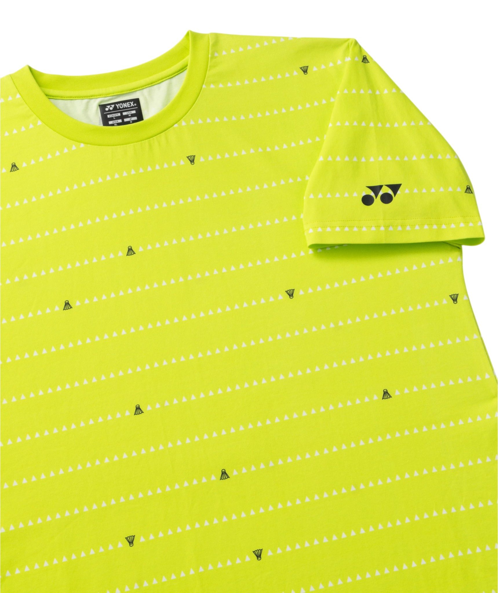 Yonex T-Shirt Practice 16840 (100% Baumwolle) 2026 fesh limegrün Herren