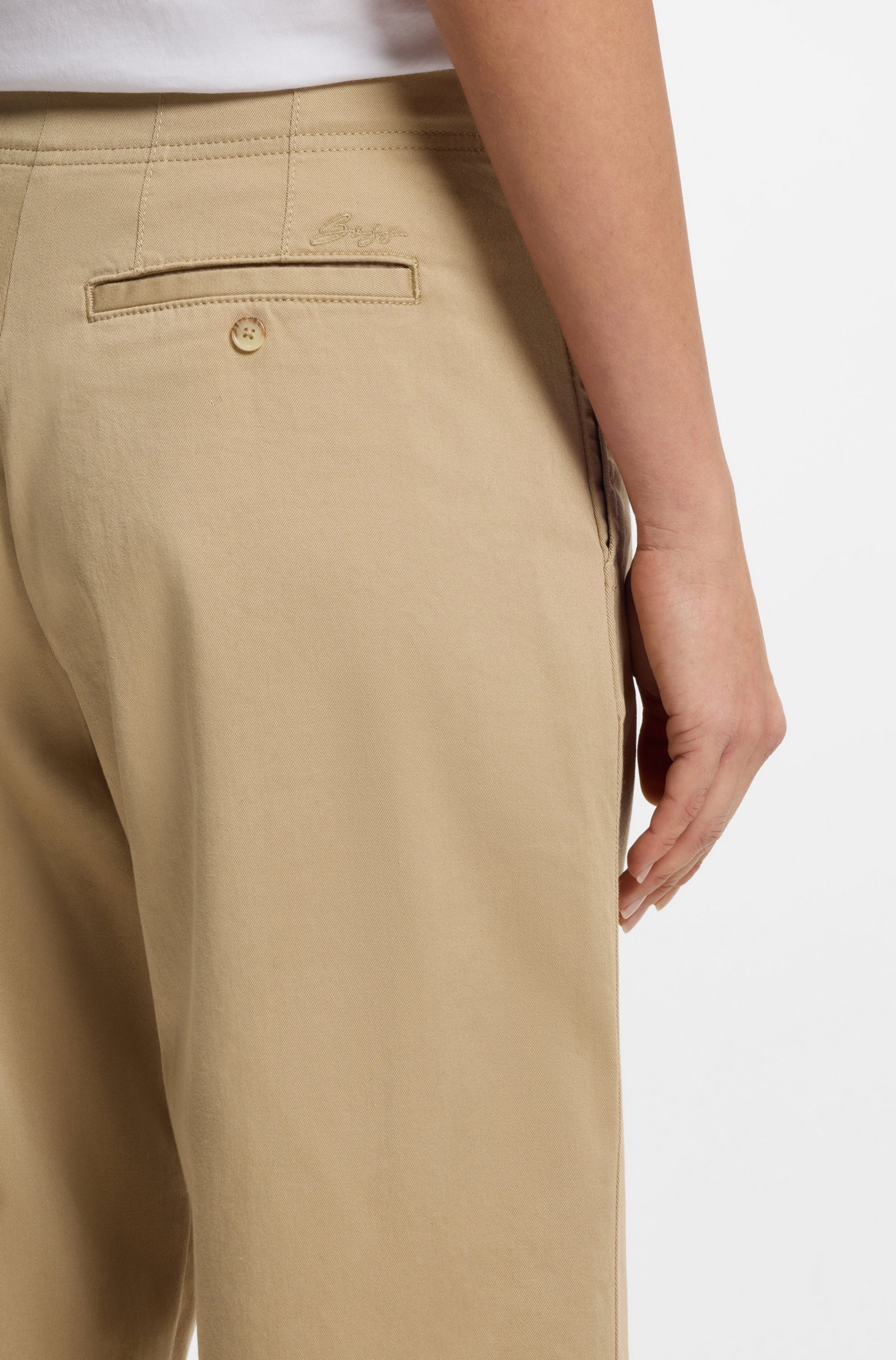 BOSS ORANGE Chinohose Taquina Premium Damenmode in lockerer Passform, Barre günstig online kaufen