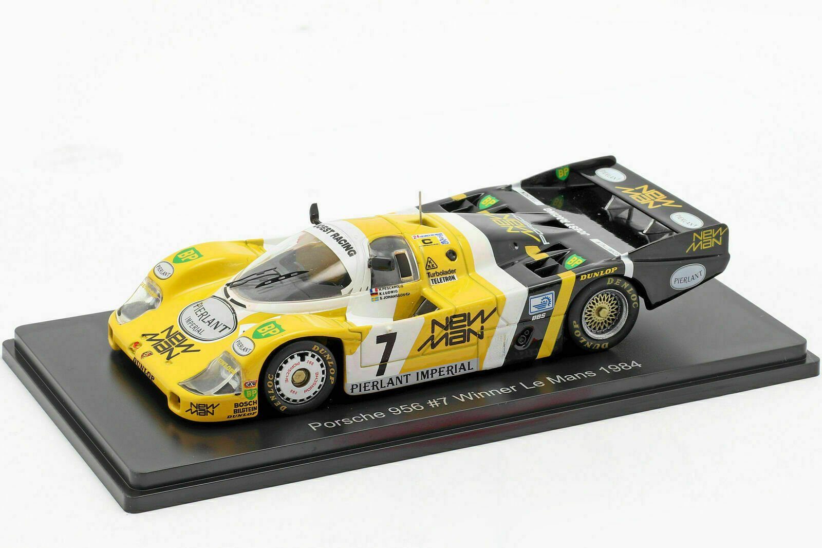 Spark Modellauto 1:43 Porsche 956 # Nr. 7 Le Mans Sieger 1984 Klaus Ludwig Henri Pescarolo, Maßstab 1:43