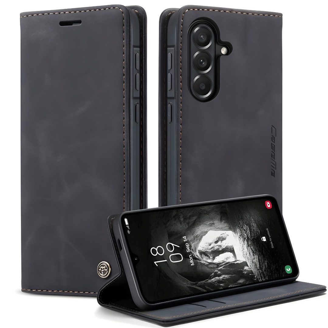 SmartUP Smartphone-Hülle für Samsung Galaxy A57 5G Klapphülle Fliphülle Tasche Full Case Cover 6,7 Zoll, Integrierte Standfunktion, zwei Kartenfächer