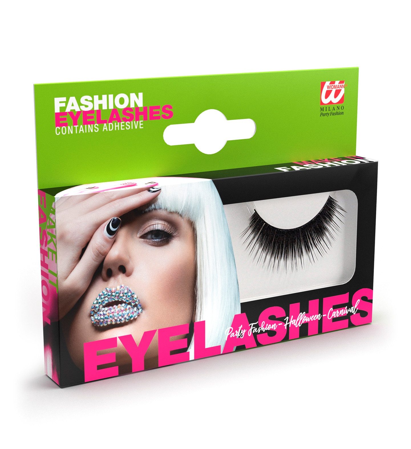 Widmann S.r.l. Bandwimpern Knstliche Wimpern - Dicht, Schwarz