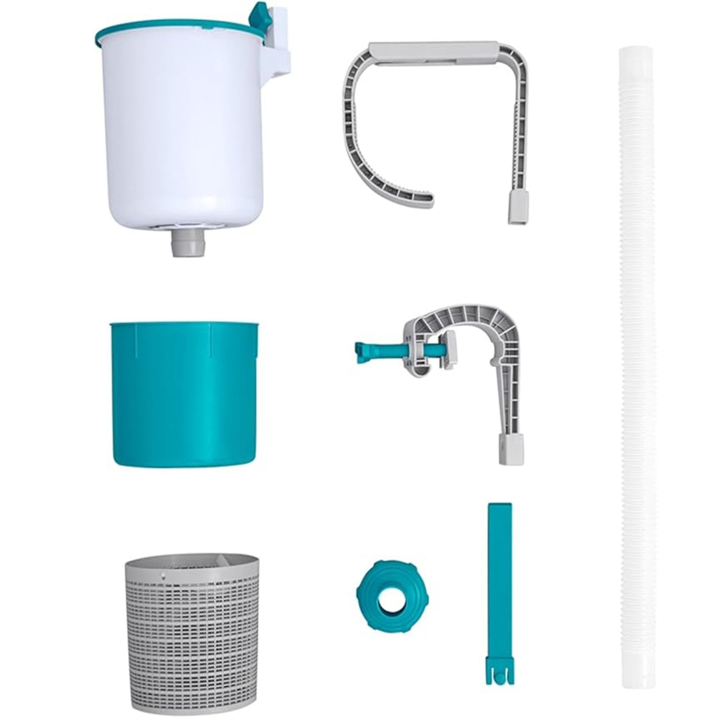 Bestway Skimmer Einhängeskimmer Starter-Kit mit 500 g Filterbälle für Pools
