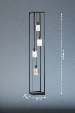 FISCHER & HONSEL Stehlampe Iska, Ein-/Ausschalter, ohne Leuchtmittel