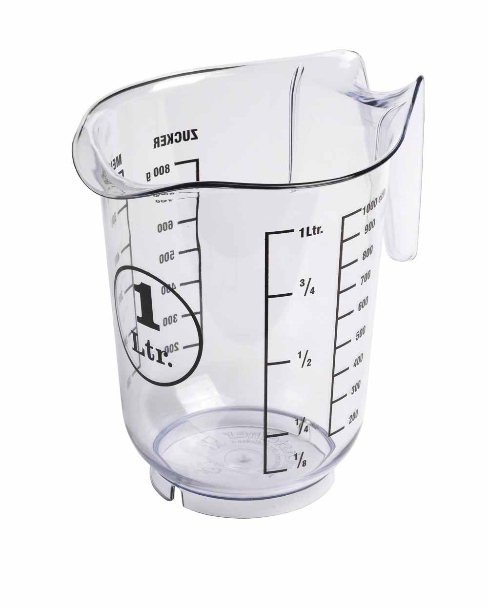 Messbecher Buchsteiner Messbecher 1.0L Luran – Transparent mit Skala