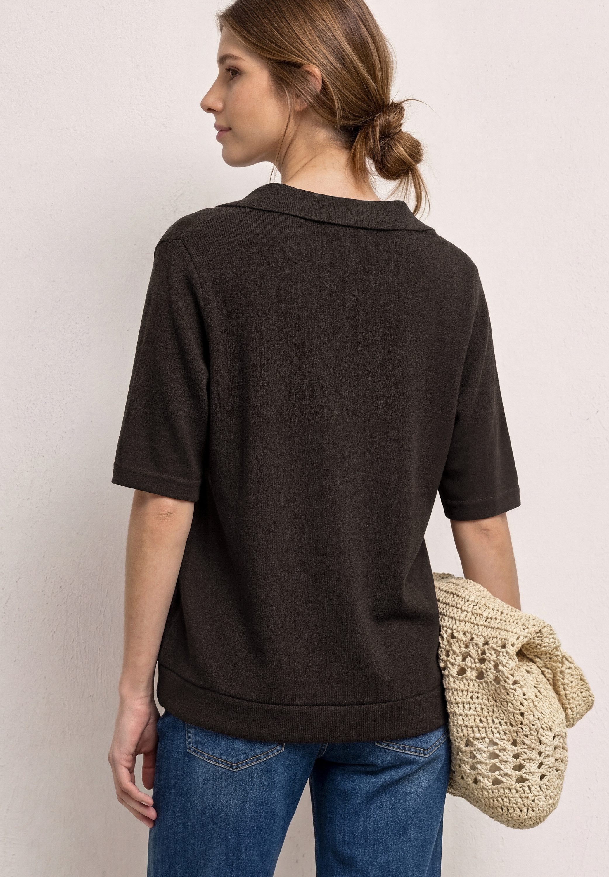 STREET ONE Strickjacke Leicht durchscheinend Qualität, Regular Fit
