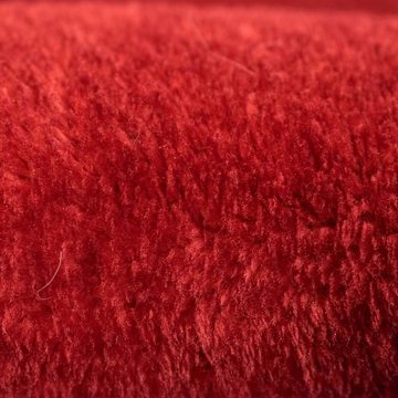 Teppich Teppich Shaggy Hochflorteppich waschbar rutschfest rot, Carpetia, rechteckig, Höhe: 18 mm