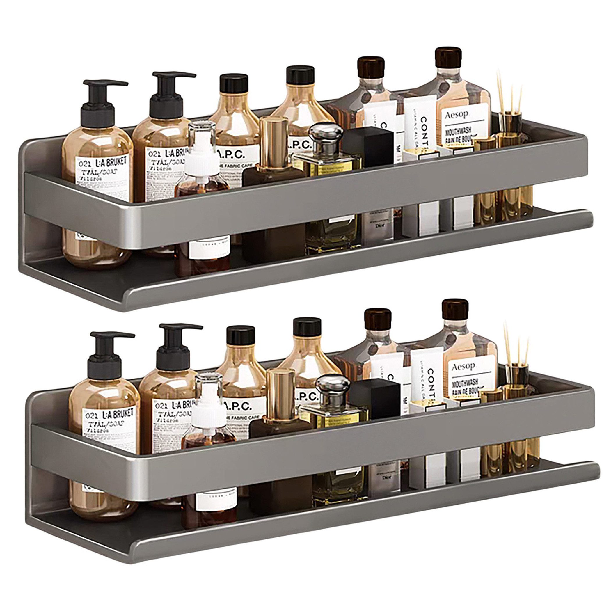 ibettertec Duschablage Edelstahl Eckregal ohne Bohren,in Größen 30/40/50 cm günstig online kaufen