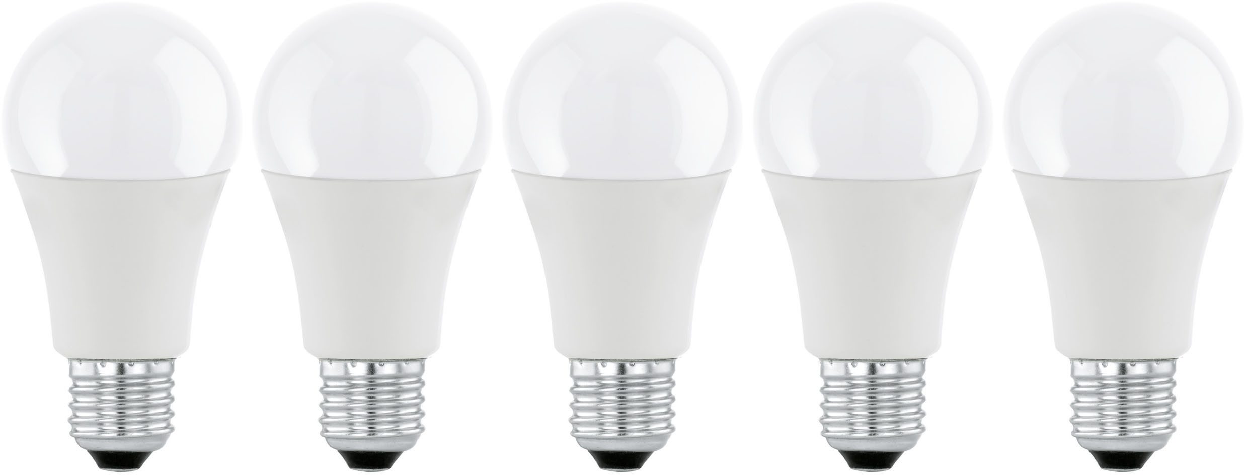 EGLO LED-Leuchtmittel LM_LED_E27 Leuchtmittel - E27 - 5X8,5W - IP20, E27, 1 St., Warmweiß, Glühbirne, 5er Set, L10,8 x Ø6 cm