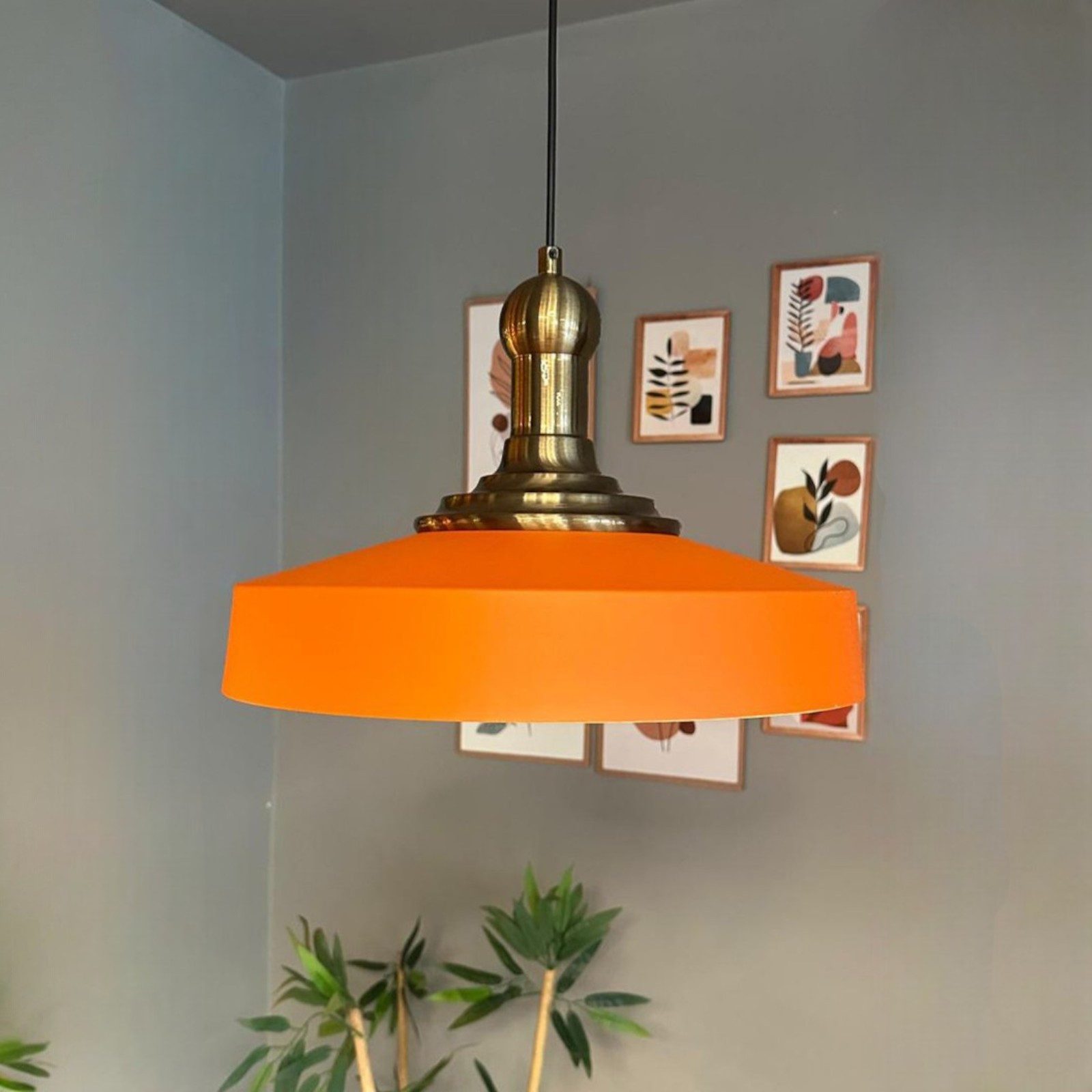 Bamyum Pendelleuchte Ace-Longknob Vintage, Industrial aus Metall E27 Hängelampe, ohne Leuchtmittel