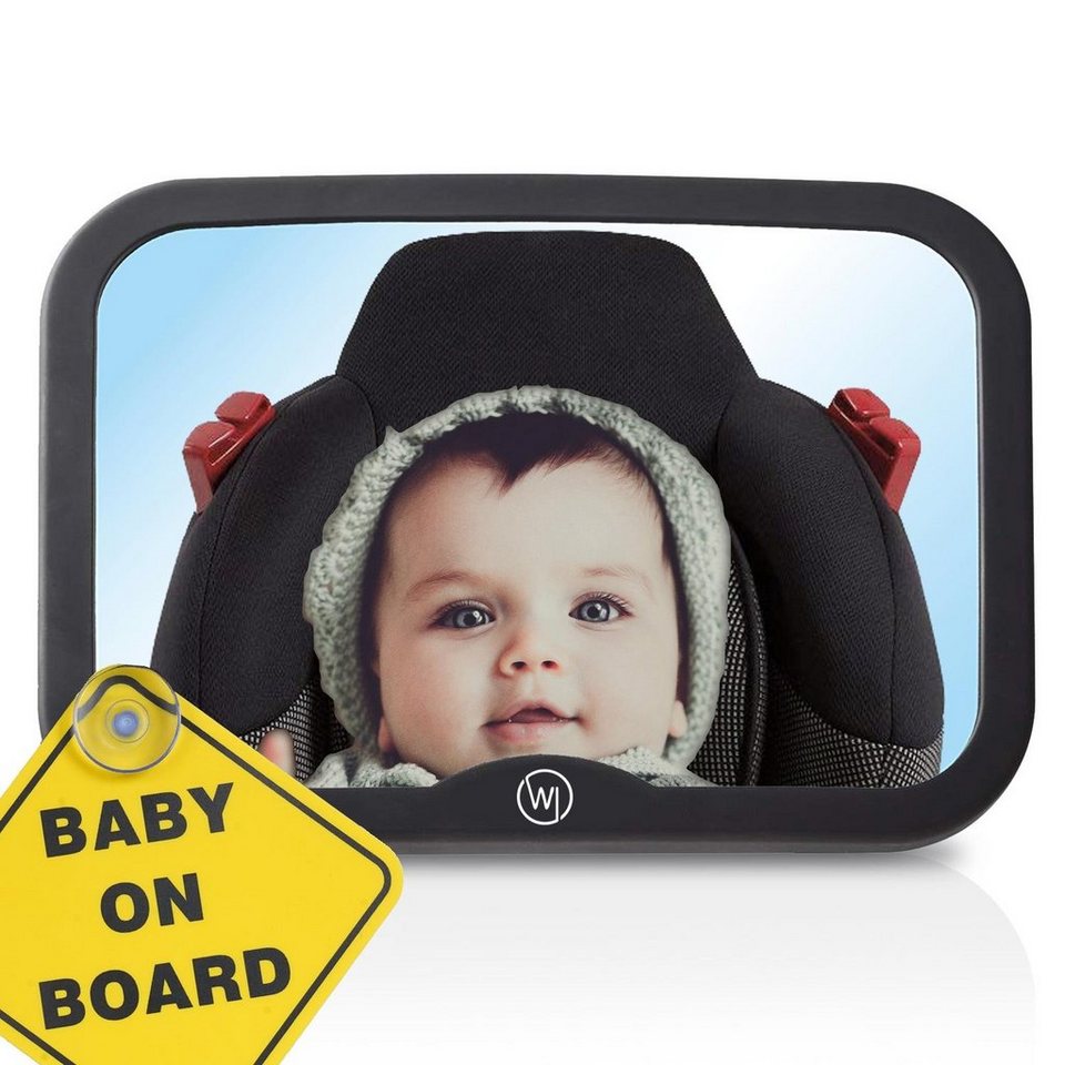 Wicked Chili Autokindersitz Auto Baby Spiegel für Kopfstütze - bruchsicher,  bis: 20 kg, (1er Set, 1-tlg), großer Rückspiegel, Babyspiegel mit  Gurtsystem, Baby Erstausstattung 